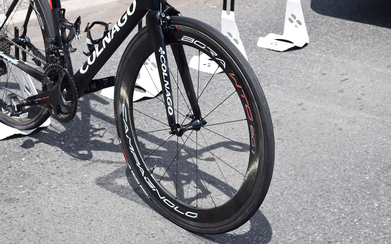Several UAE Team Emirates riders continue to race on tubeless Vittoria tyres at the Tour de France