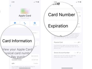 Finding your Apple Card number