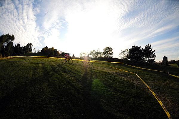 The ski hill at Centennial Park was transformed into a race course.