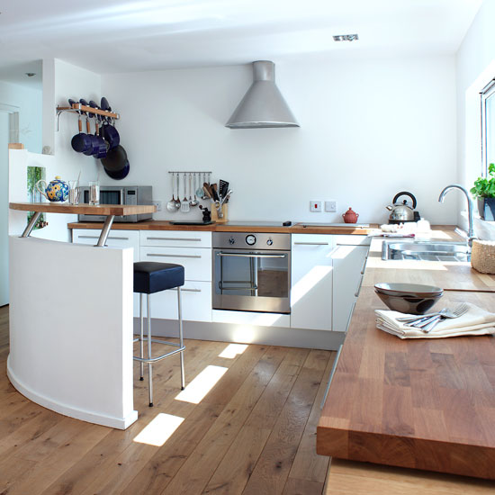 kitchen with cabinets