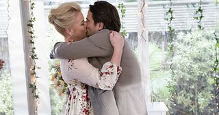 Brad Willis and Lauren Turner dance down the aisle for their wedding which is full of other surprises in Neighbours