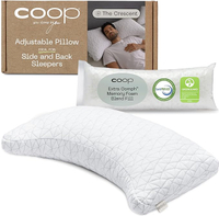 Memory foam pillow for side sleepers2. Coop Home Goods Crescent Adjustable Pillow: from $89from $71.20 at Amazon