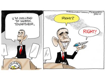 Obama cartoon State of the Union