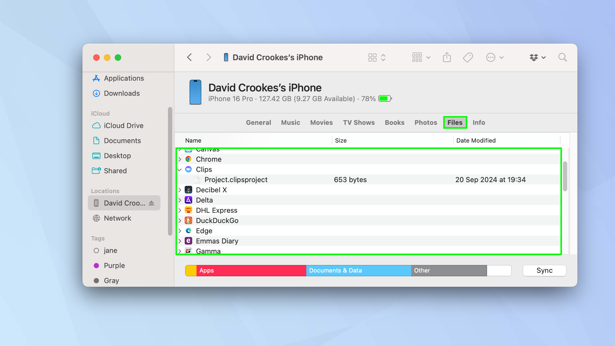 How to transfer files from an iPhone to Mac