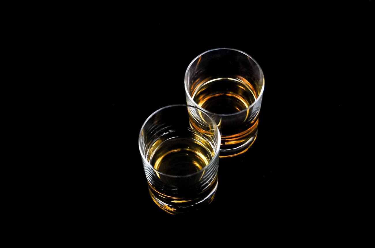 Two tumblers of whisky