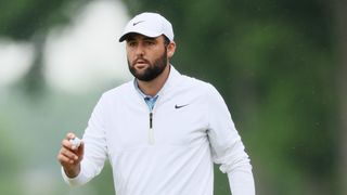 Scottie Scheffler during the second round of the PGA Championship