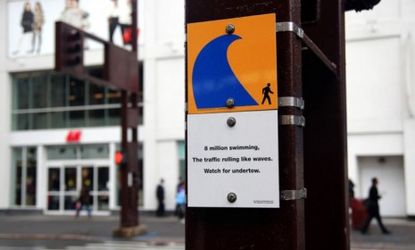 New York's Department of Transportation tries a different approach to pedestrian safety with haiku art.