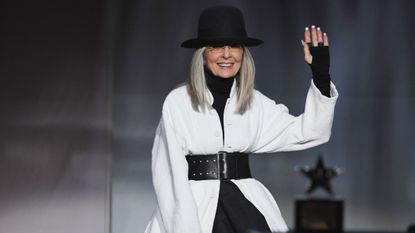 Diane Keaton accepts the AFI Life Achievement Award onstage during American Film Institute&#039;s 45th Life Achievement Award Gala Tribute to Diane Keaton