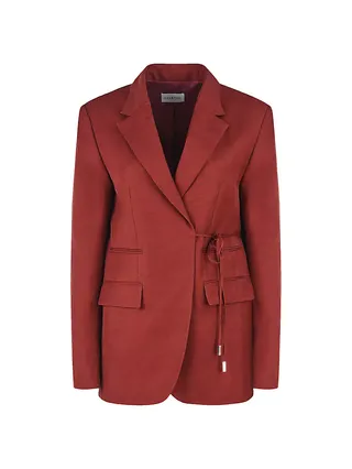 Harper Oversized Tie-Front Blazer