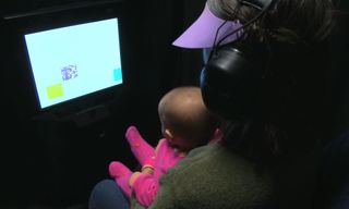 In one of the experiments, babies watched a computer screen on which objects would pop out of three colored boxes. The researchers changed when and where the objects would appear, with some sequences being more complex (more surprising) and some very simp