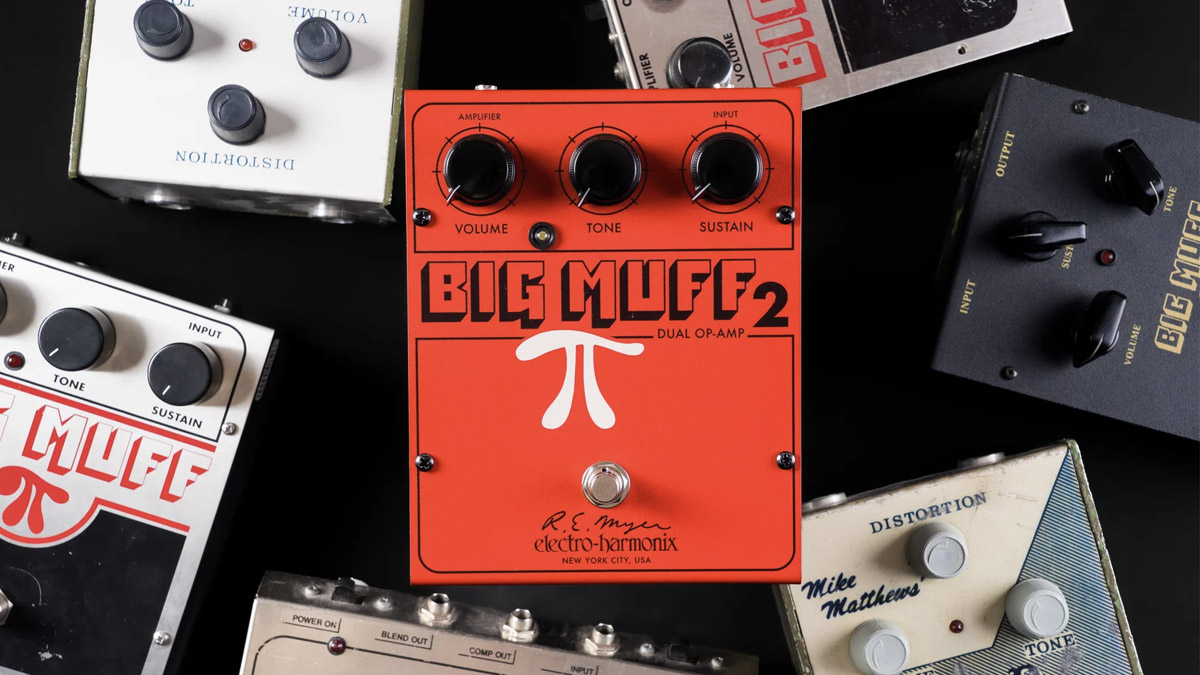 JHS Pedals x Electro-Harmonix Big Muff 2: This limited edition fuzz pedal was created from a long-lost blueprint that was unearthed while researching the upcoming book about the NYC pedal brand.