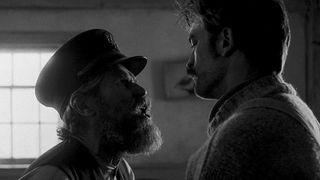 Robert Pattinson and Willem Dafoe in "The Lighthouse."