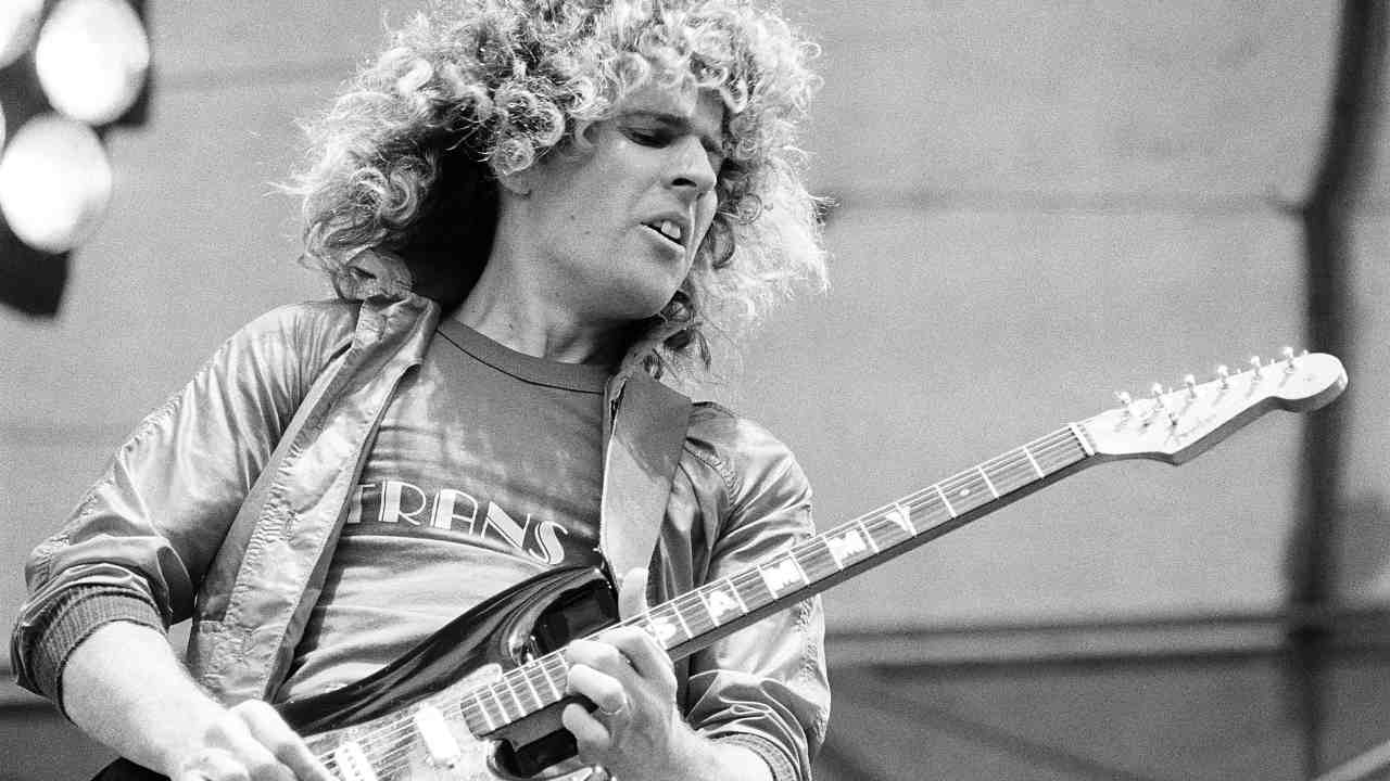 Sammy Hagar performing onstage in 1979