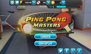 Ping Pong Masters Menu