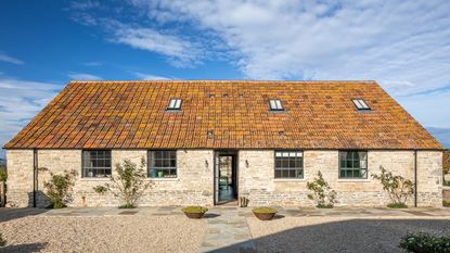 19th century colorful cowshed conversion in Dorset