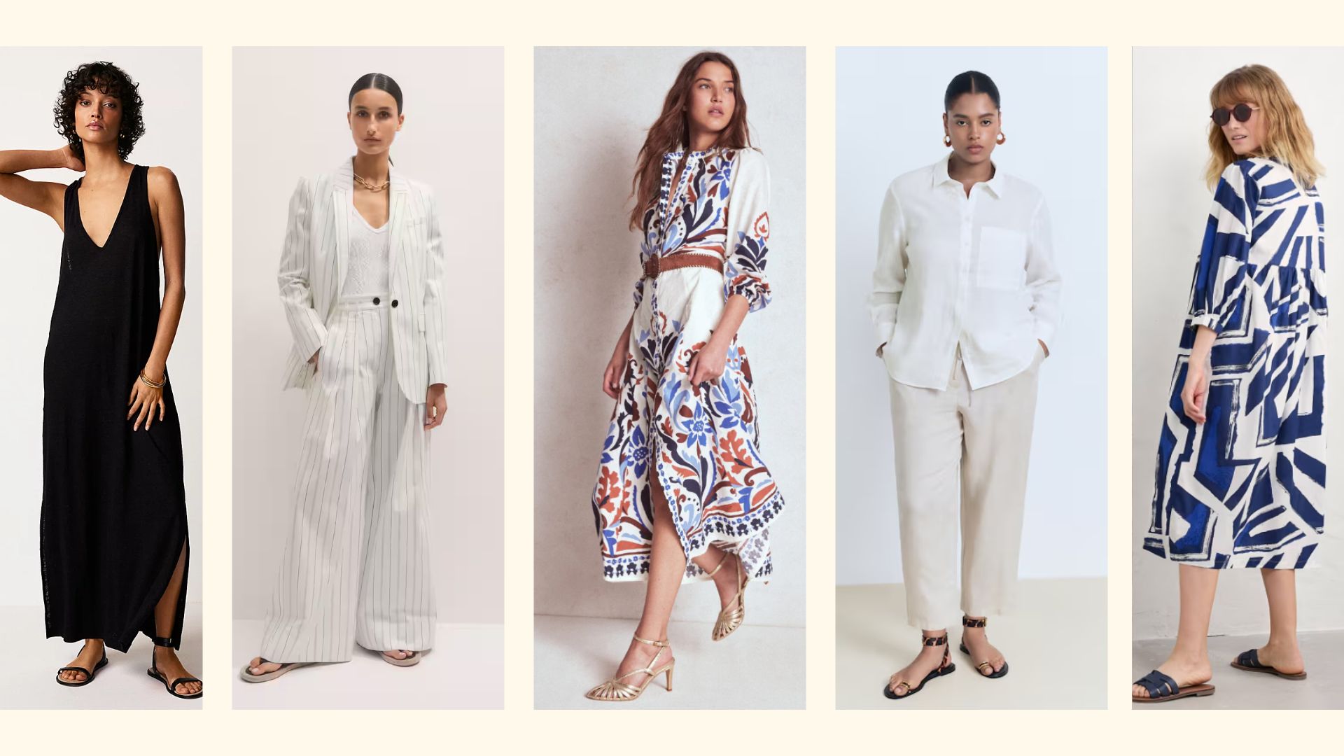 5 women wearing high summer clothing