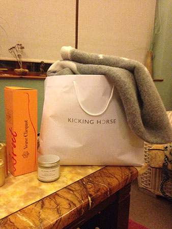 My goodie bag from Kicking Horse