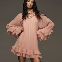 Let Me Be Ruffle Mini Dress:was £160now £80 | Anthropologie (save £80)