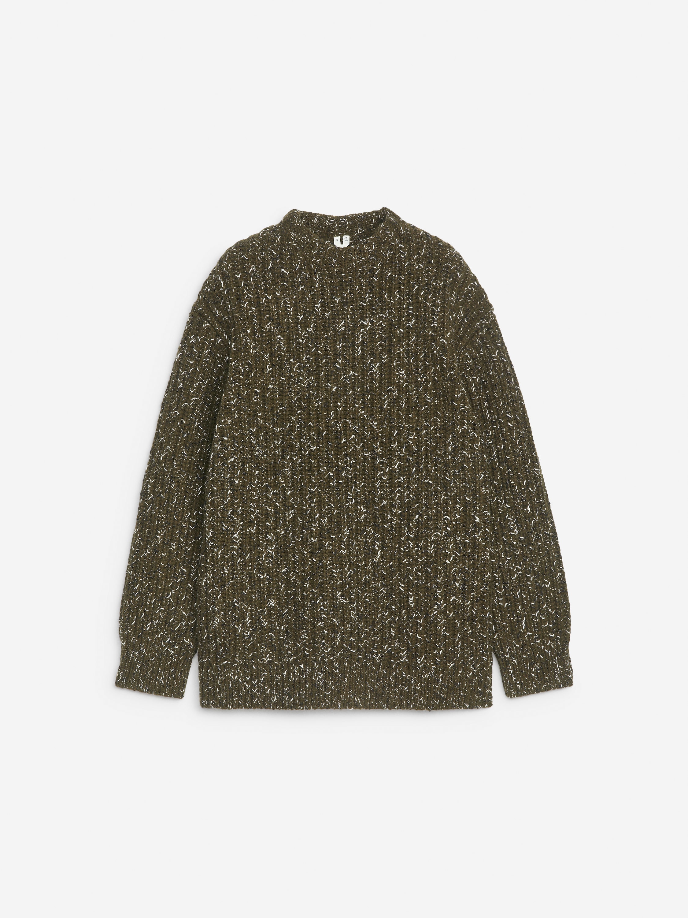 Knitted Jumper &amp;ndash; Khaki Green Melange &amp;ndash; Women &amp;ndash; Arket Gb