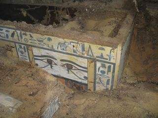 Sattjeni's coffin inside her tomb
