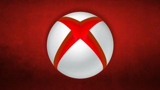 Xbox logo on a red background.