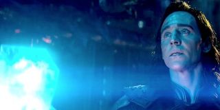 Loki handing over the Tesseract