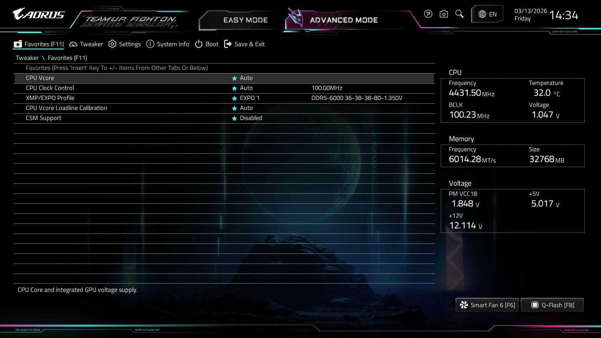 Gigabyte X870E Aorus Xtreme AI Top - BIOS
