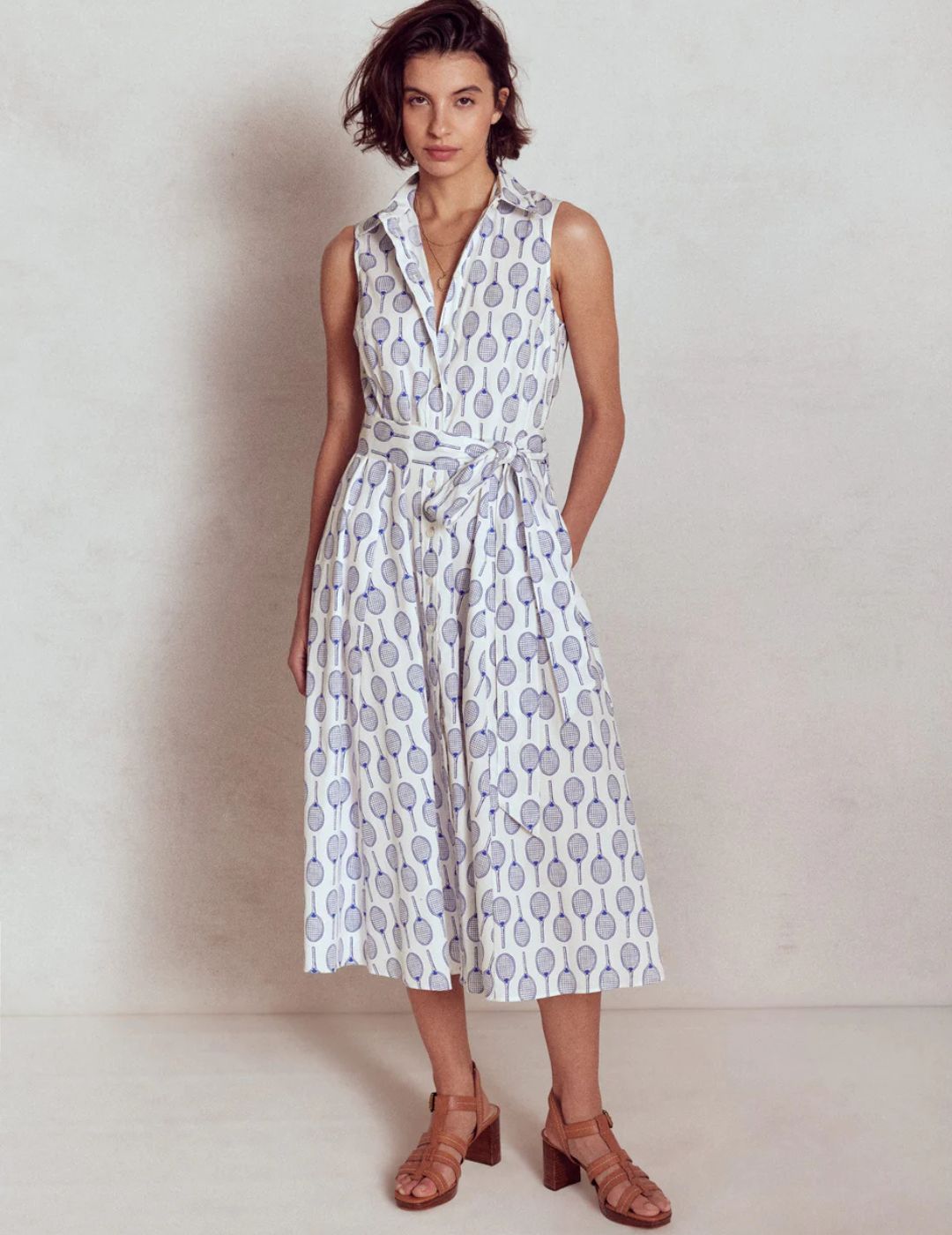 Boden, Amy Sleeveless Shirt Dress