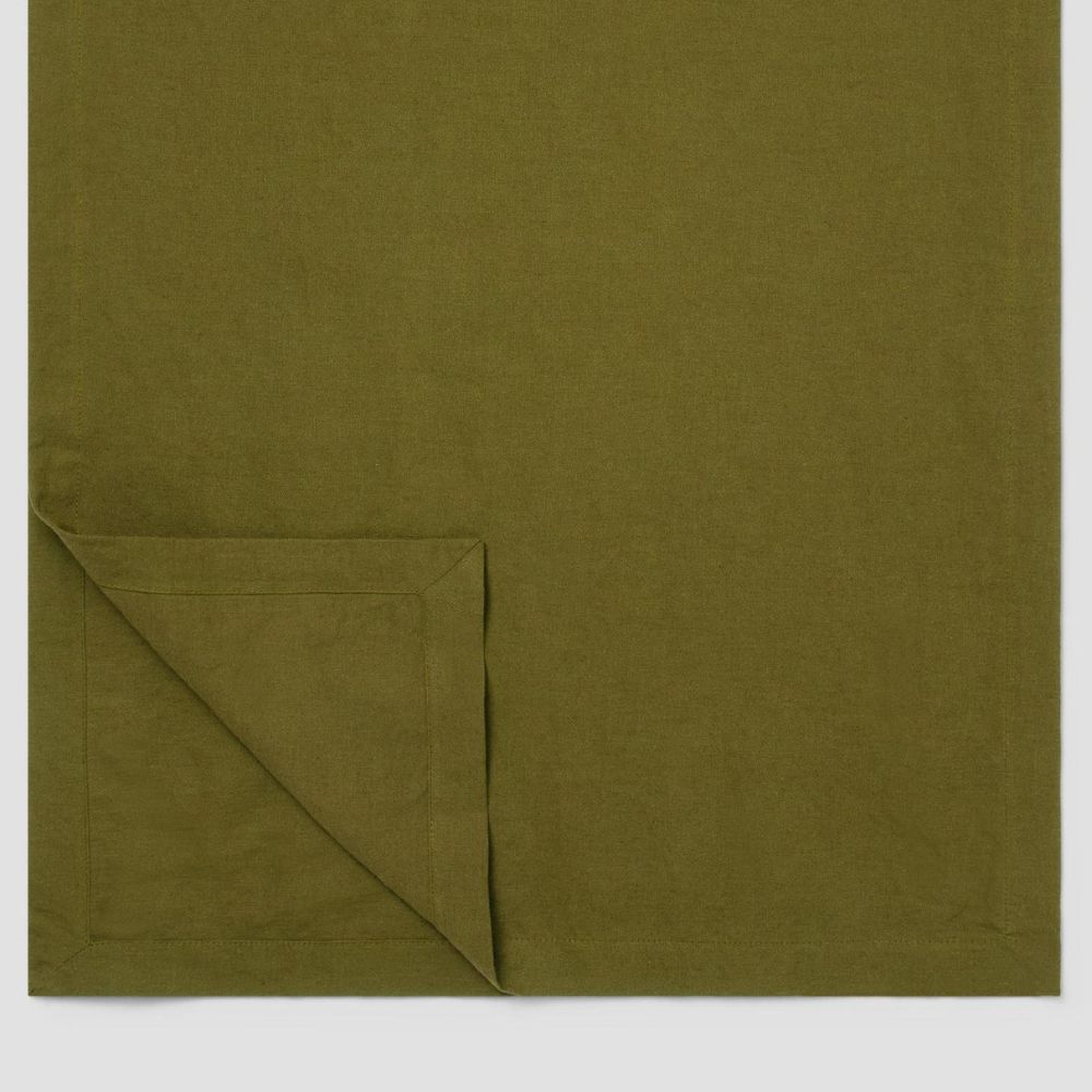 dark green table runner