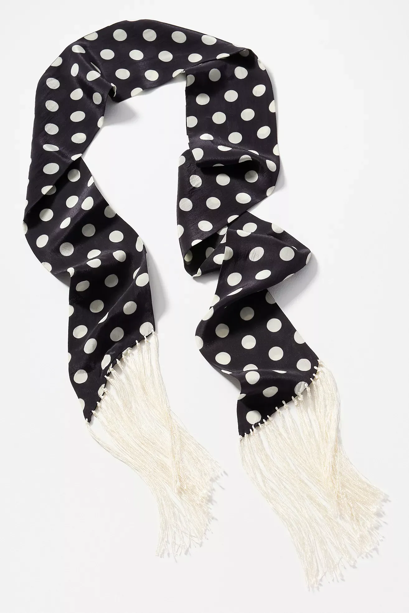 Elizabeth Gillett Skinny Polka Dot Scarf