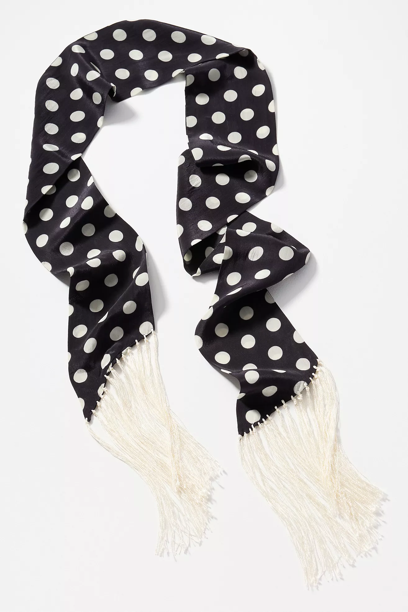 Elizabeth Gillett Skinny Polka Dot Scarf