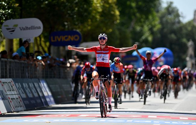 Lotte Kopecky si impone a Foligno (Getty Images)