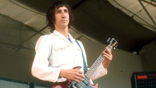 The Who, Pete Townshend in concert circa 1969 at the Isle of Wight Music Festival, England at the Various in Various,