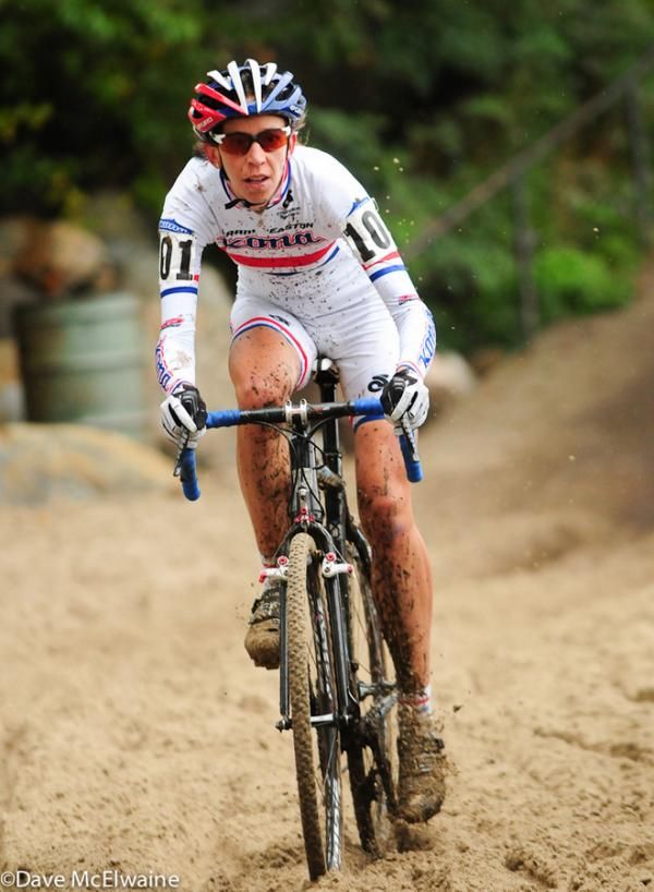 Helen Wyman (Kona) made riding the sand look easy