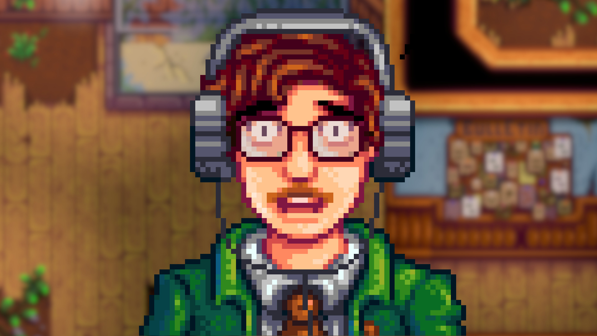 A Stardew Valley character