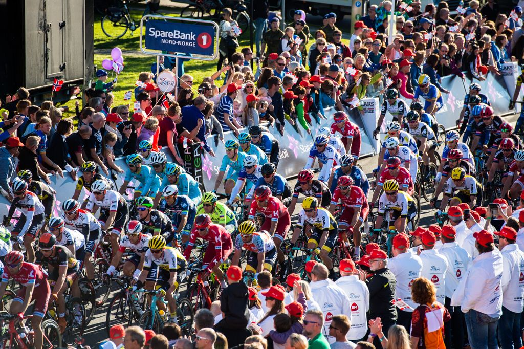 The Arctic Race of Norway peloton