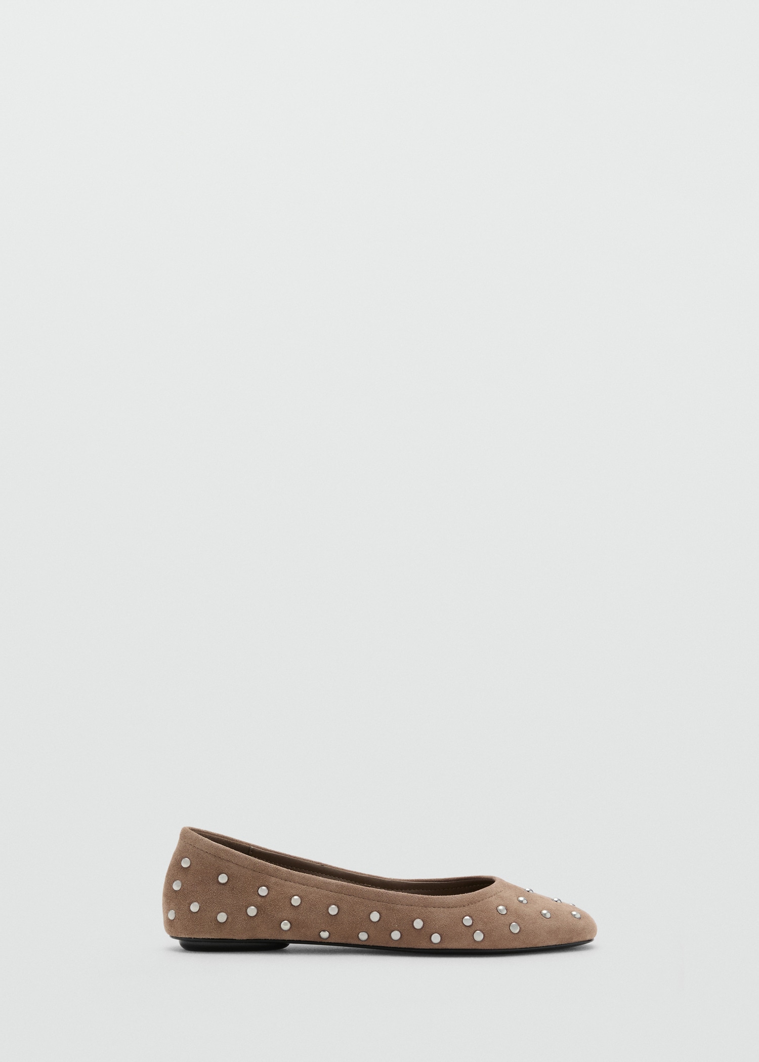 Studded Leather Ballet Flats - Women | Mango United Kingdom