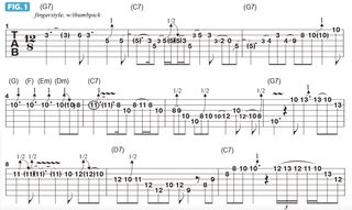 Guitar World 588 Jim Oblon lesson: Combining major and minor pentatonics with chromatics