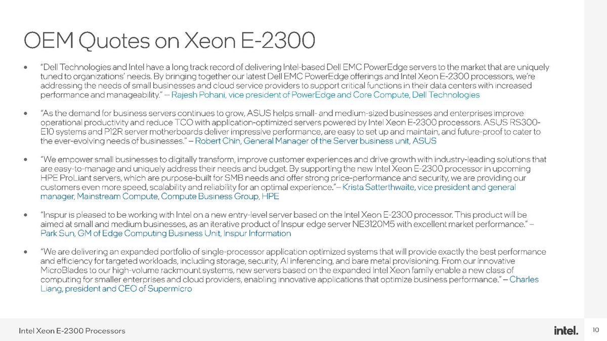 Intel Rocket Lake Xeon E
