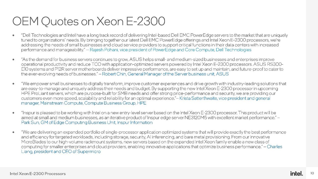 Intel Rocket Lake Xeon E