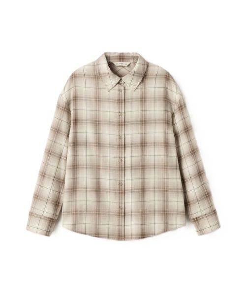 Checked Oversized Fit Shirt