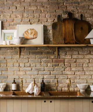 Prep sinks kitchen trend in a country-style kitchen