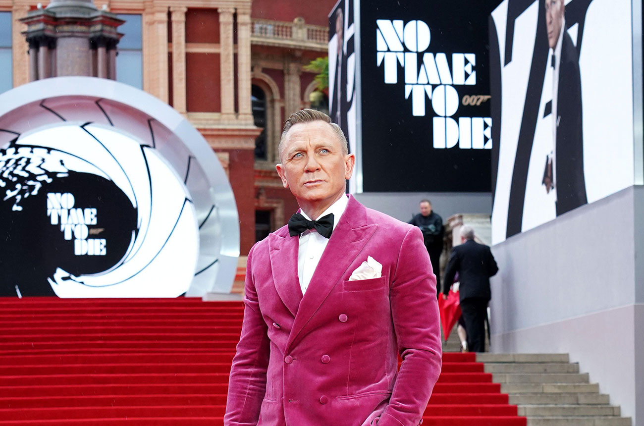James Bond actor Daniel Craig at No Time To Die film premiere.