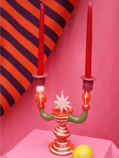 Stellar Constelation Earthenware Candleholder
