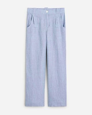 Maryam Nassir Zadeh X J.crew Dual-Tone Linen Trouser