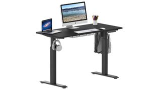 shw height adjustable electic desk stand