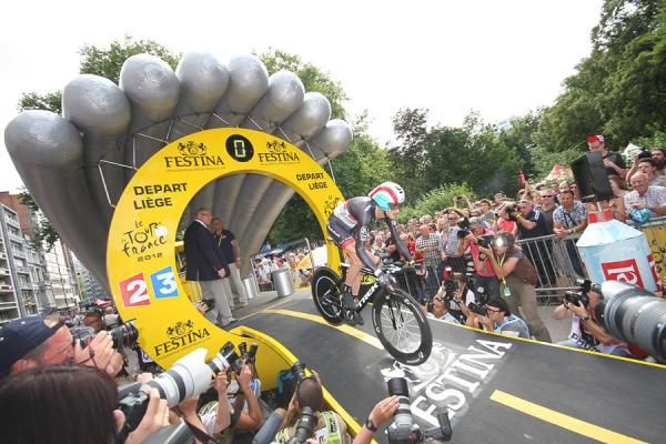 Frank Schleck (RadioShack-Nissan) begins his 2012 Tour de France campaign