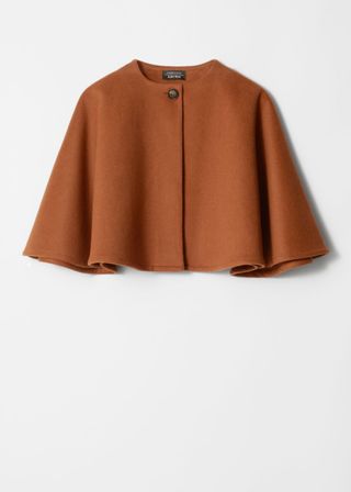 Wool-Blend Cape