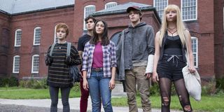 The New Mutants standing outside