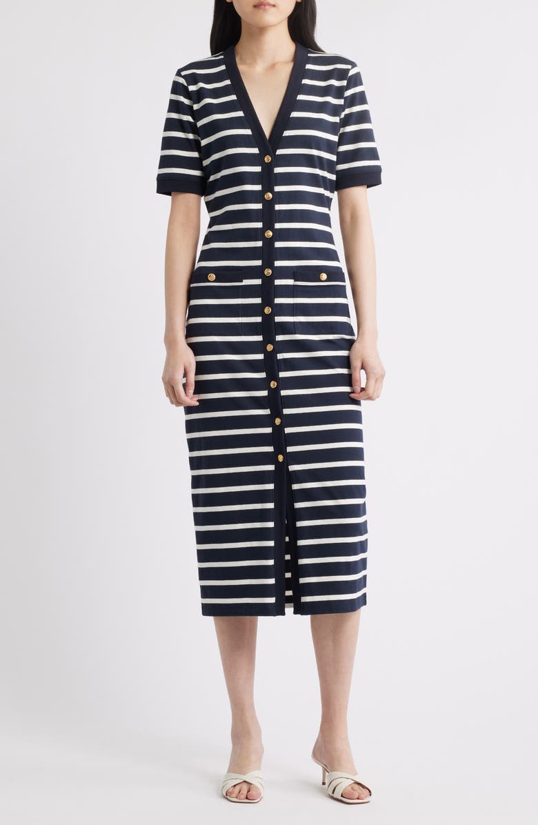 The Striped Sailor Organic Cotton Midi Dress